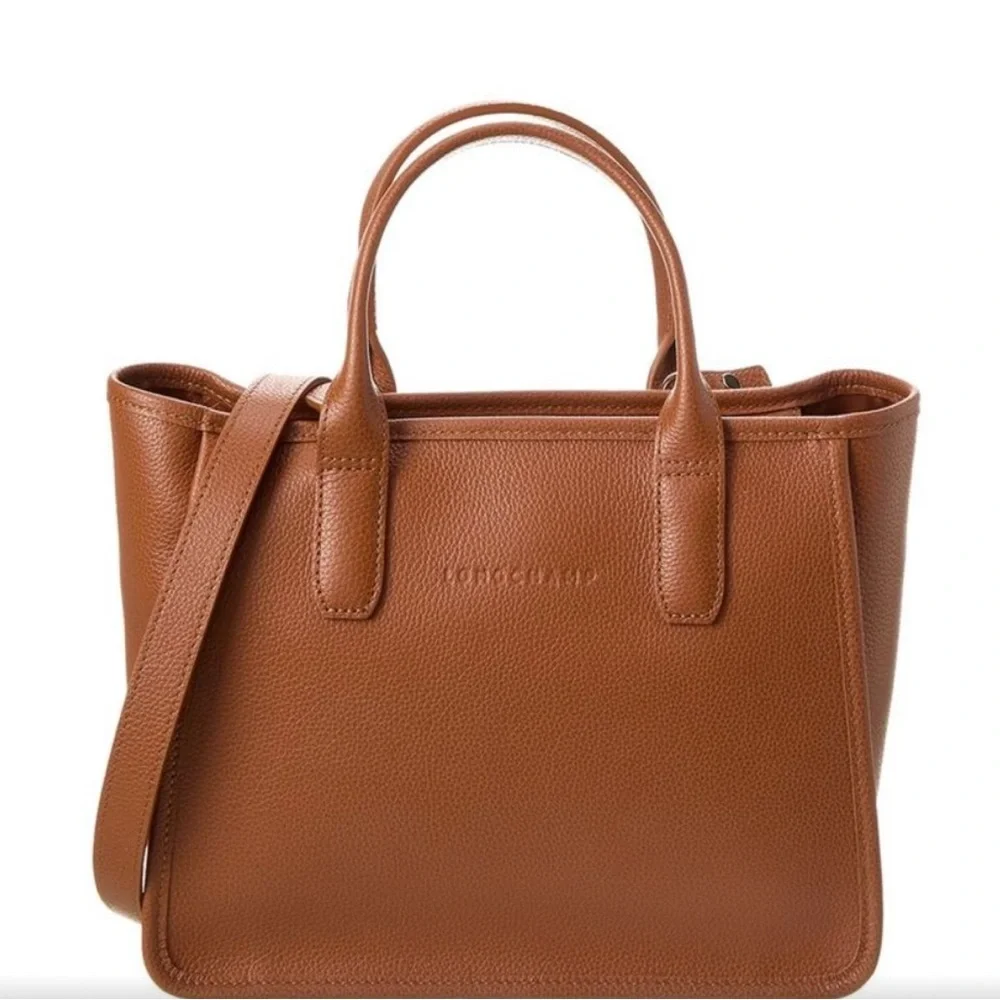 Longchamp Le Foulonne Leather medium tote Bag - Picture 3 of 8